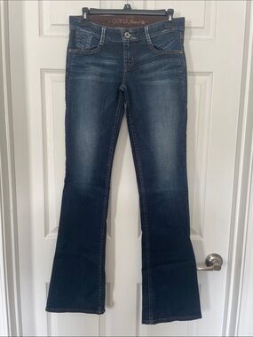 GUESS Dark Blue Foxy Flare Jeans - Women's Stretch Denim